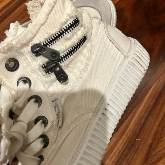 Blowfish white zip sneakers - Picture 4 of 4